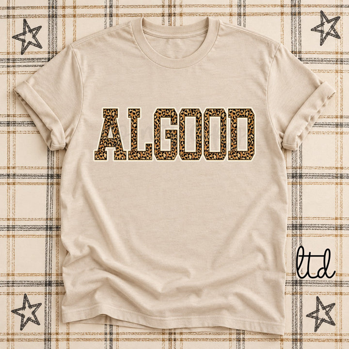Algood Dark Leopard Mascots DTF transfer mockup