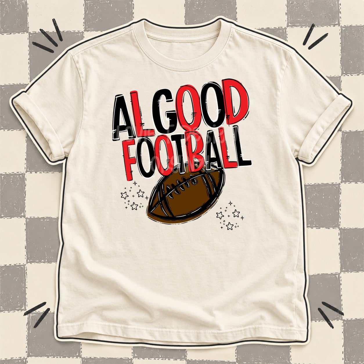 Team Go Football Mascots Algood Black Red design