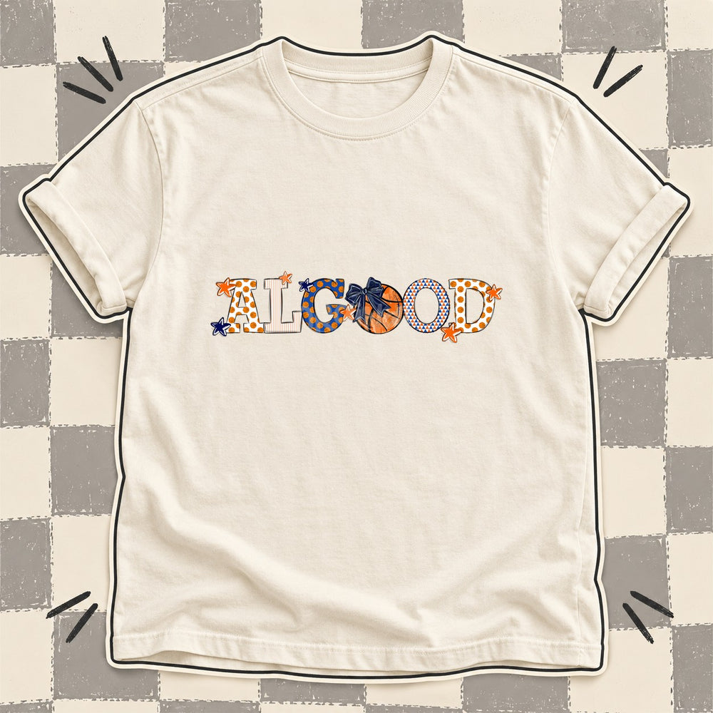 Algood Mixed Doodle Basketball Mascots – Court Classic DTF transfer mockup