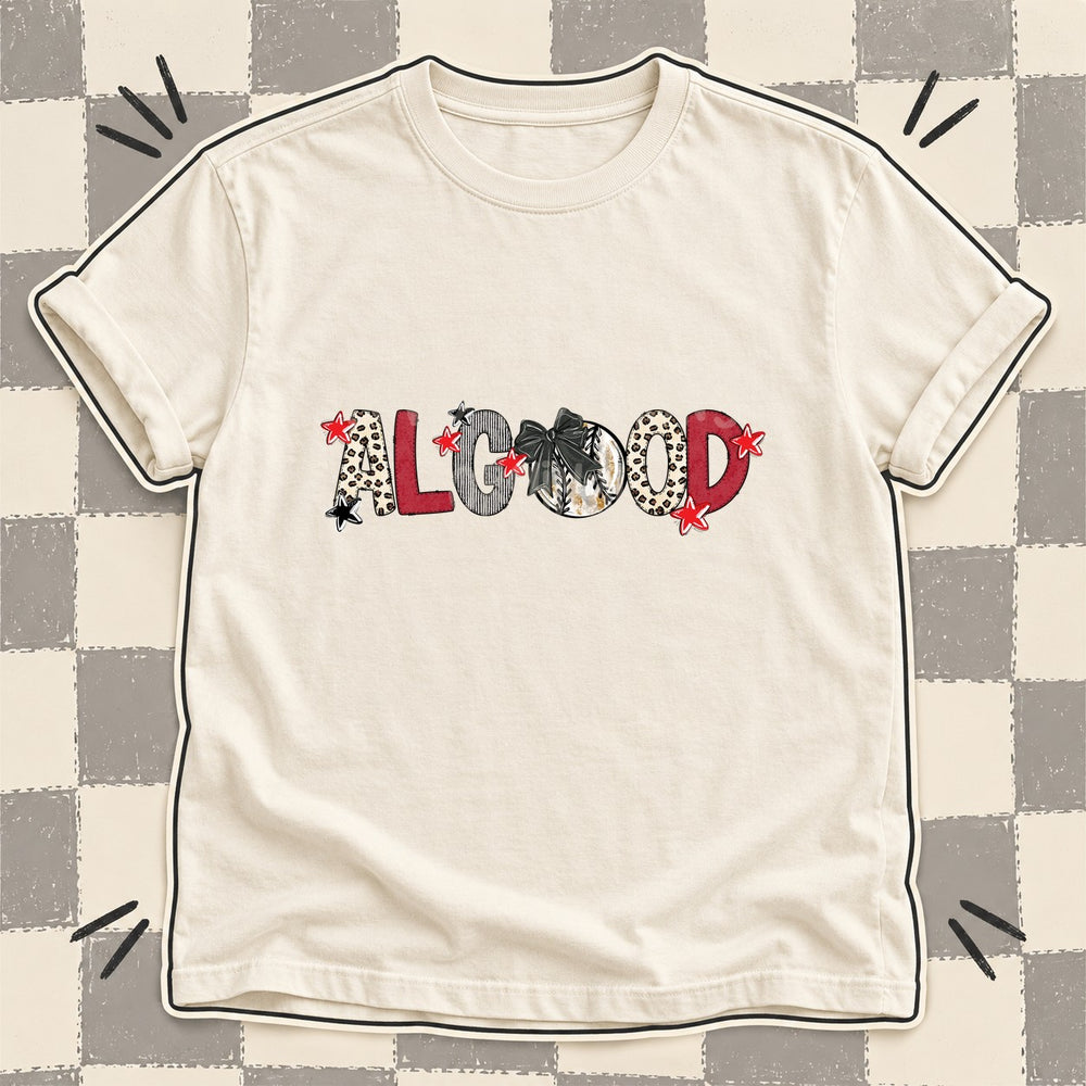 Algood Mixed Doodle Baseball Mascots – Stitched Ballpark DTF transfer mockup