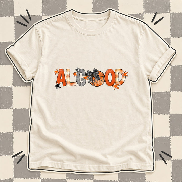 Algood Mixed Doodle Basketball Mascots – Hoops Houndstooth DTF transfer mockup