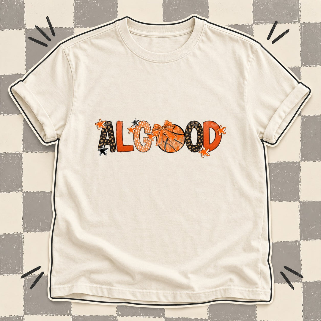 Algood Mixed Doodle Basketball Mascots – Leopard Court DTF transfer mockup