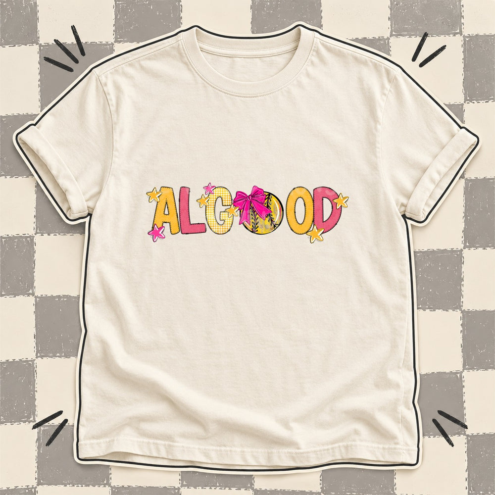 Algood Mixed Doodle Softball Mascots – Stitched Softball DTF transfer mockup