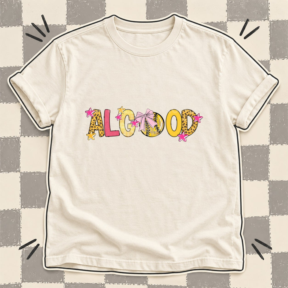 Algood Mixed Doodle Softball Mascots – Sunshine Leopard DTF transfer mockup