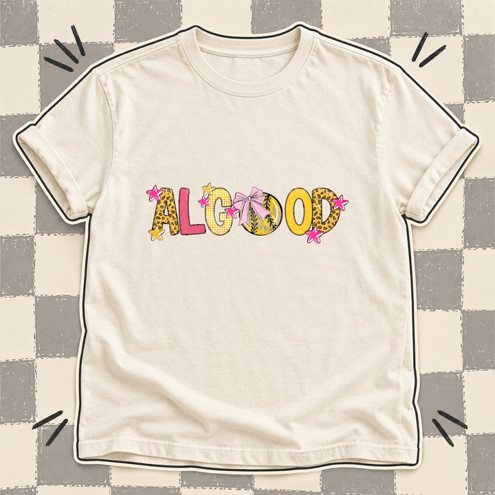 Algood Mixed Doodle Softball Mascots – Sunshine Leopard DTF transfer mockup