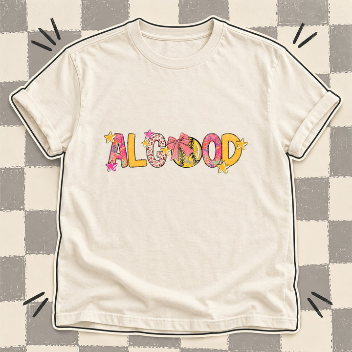 Algood Mixed Doodle Softball Mascots – Softball Brights DTF transfer mockup