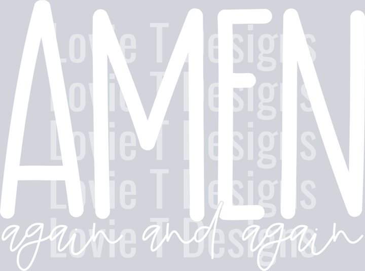 Amen Again and Again White