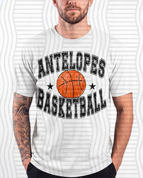 Basketball Varsity Mascots Antelopes design