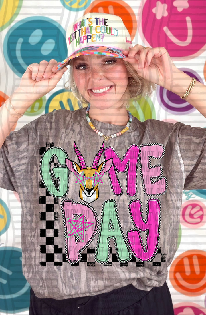 Antelopes Game Day Starry Eyes mascot DTF transfer