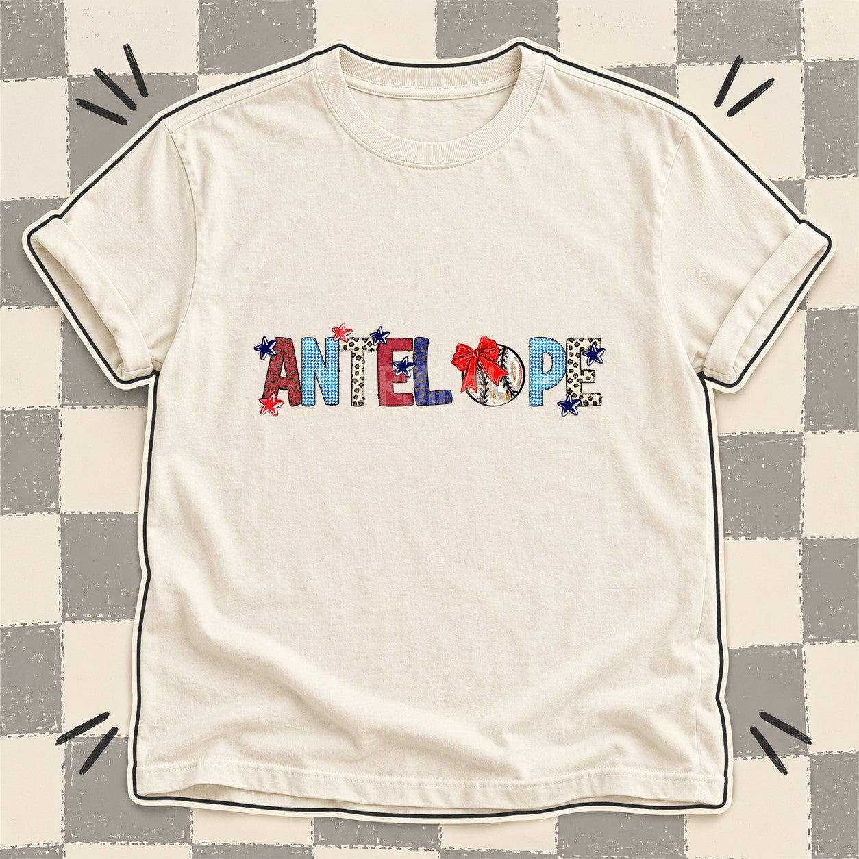 Mixed Doodle Baseball Mascots – Leopard Red Navy Antelope design