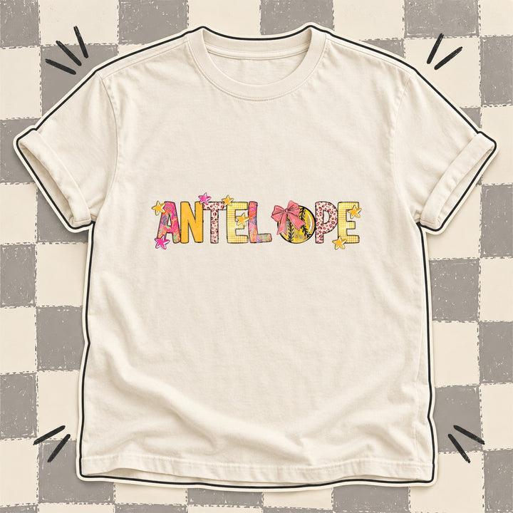 Antelope Mixed Doodle Softball Mascots – Softball Brights DTF transfer mockup