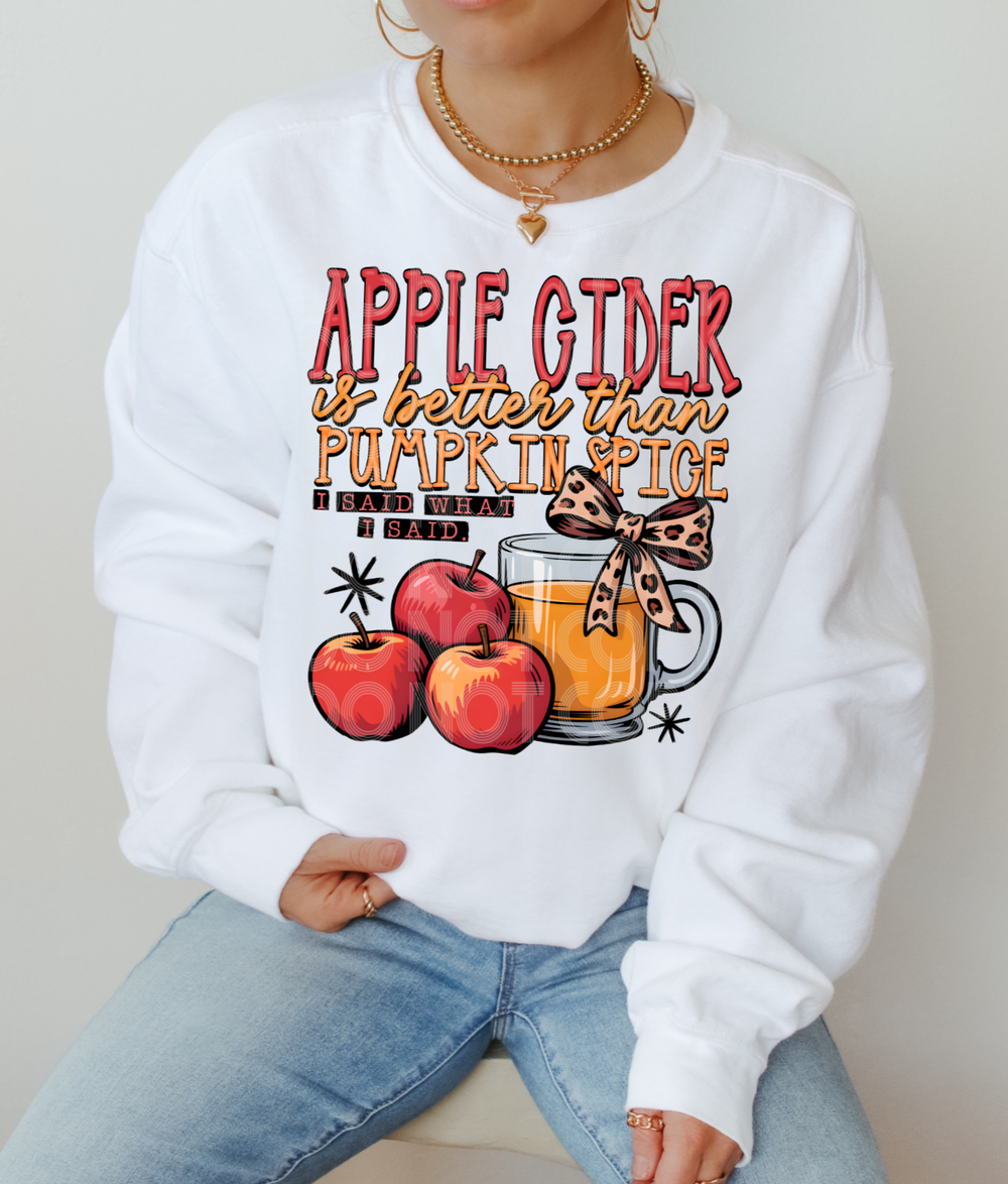 Apple Cider Is Better DTF transfer design – image 1
