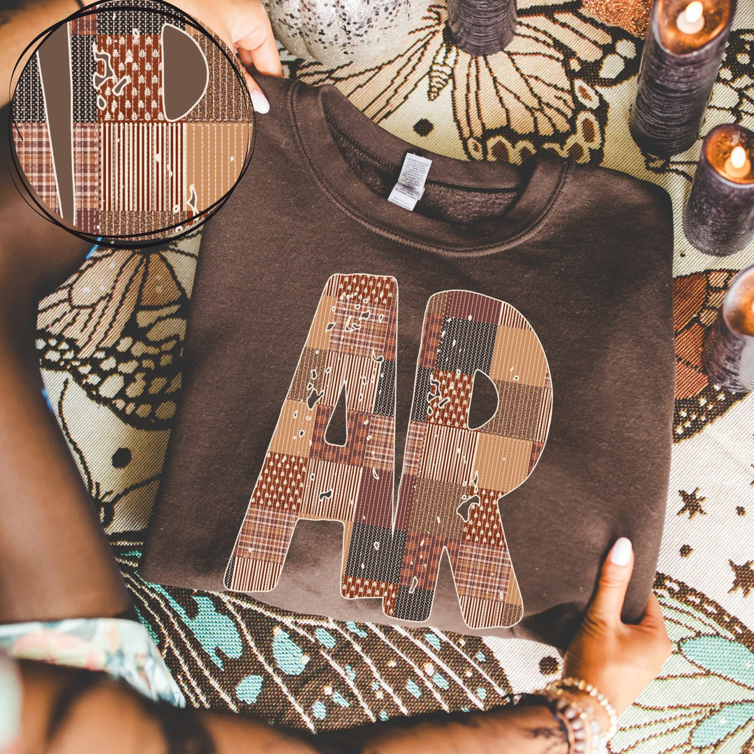 AR QUILTED DISTRESSED BROWNS