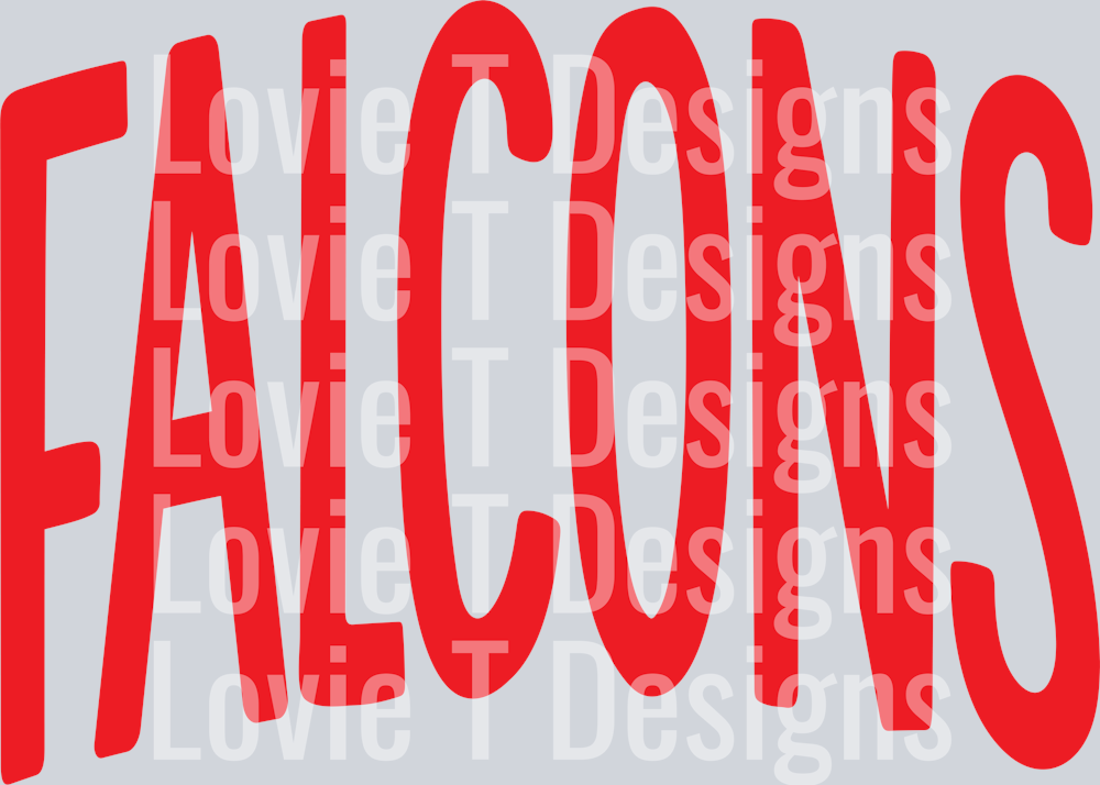 OVERSIZED MASCOT FALCONS RED