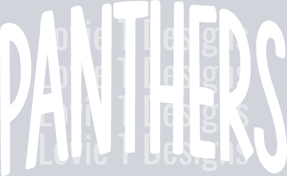 OVERSIZED MASCOT PANTHERS WHITE