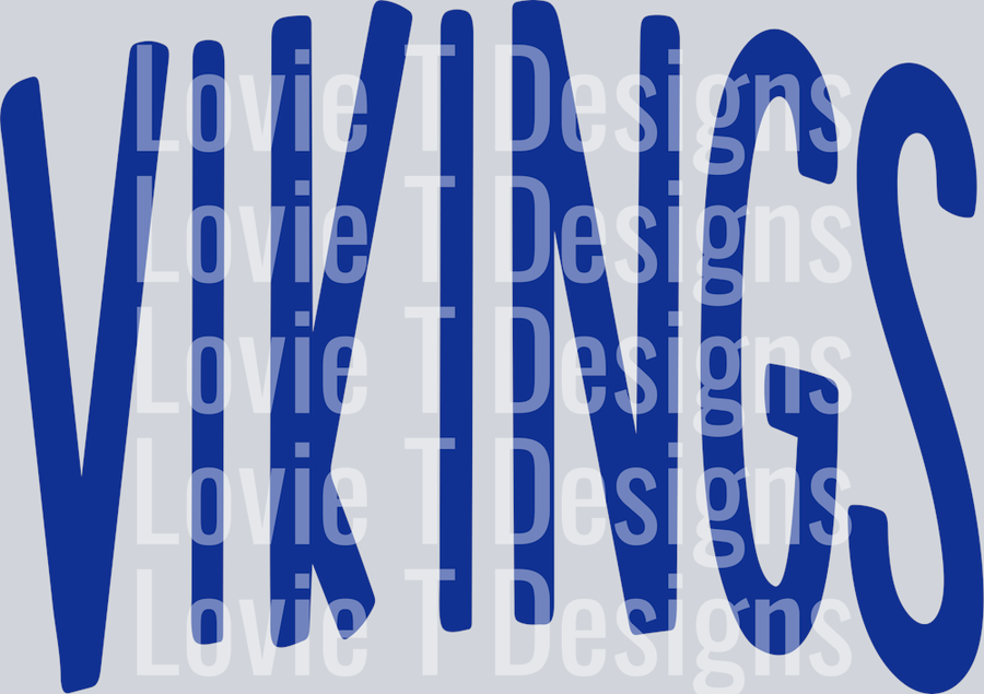 OVERSIZED MASCOT VIKINGS BLUE