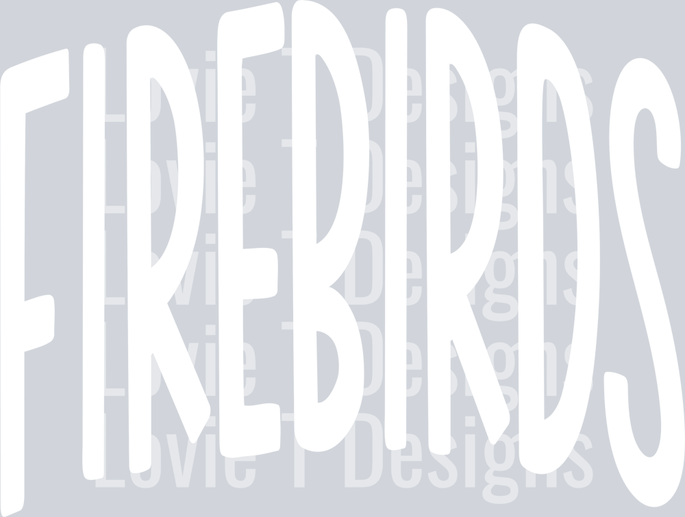 OVERSIZED MASCOTS FIREBIRDS WHITE