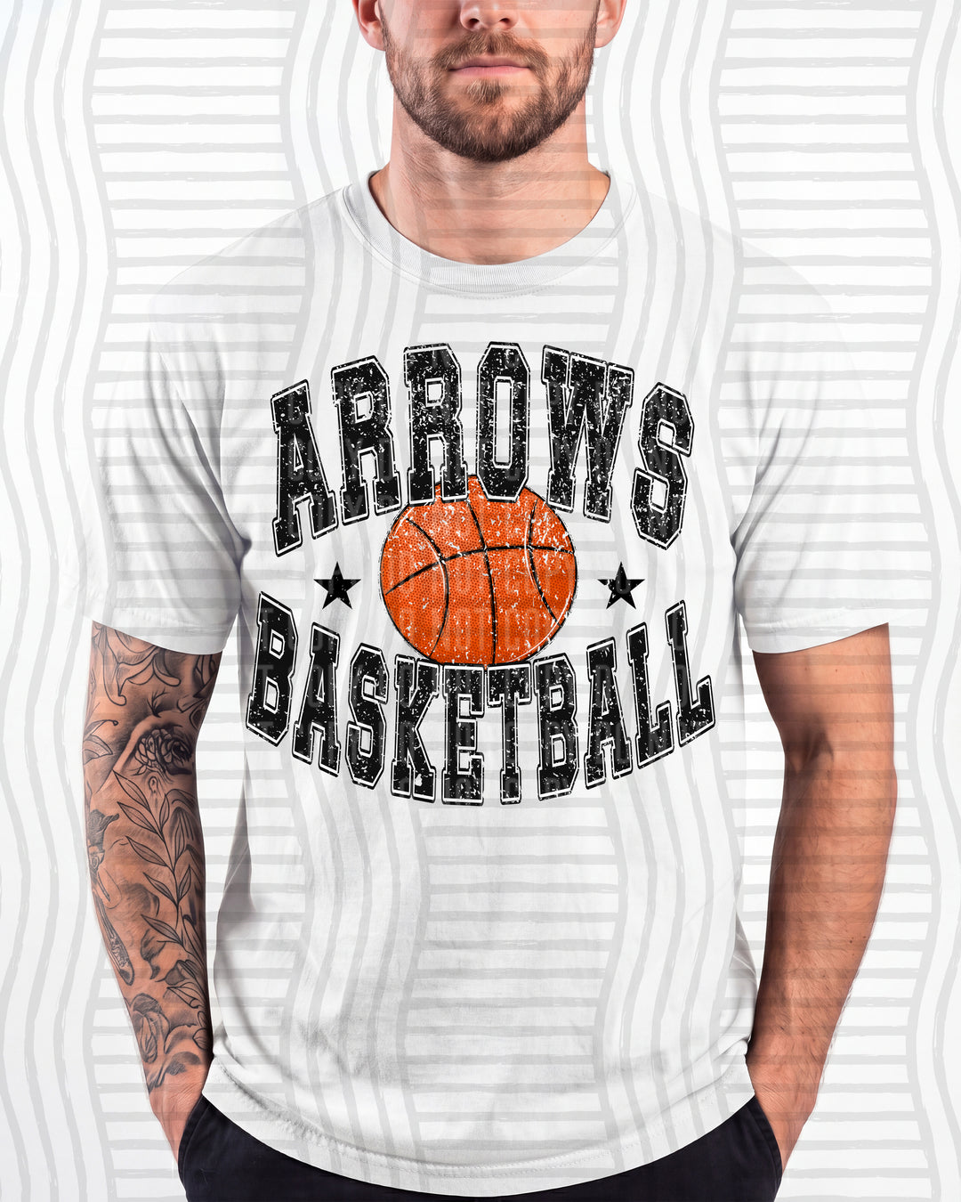 Arrows Basketball Varsity Mascots DTF transfer