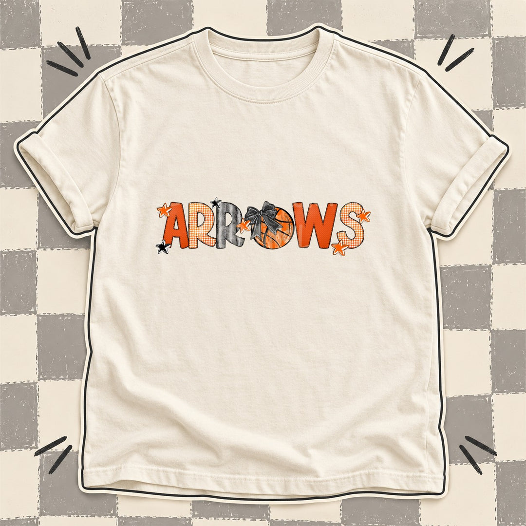 Arrows Mixed Doodle Basketball Mascots – Hoops Houndstooth DTF transfer mockup