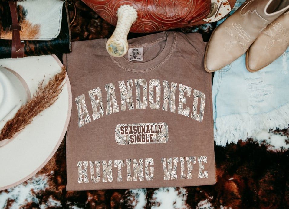 Abandoned Hunting Wife V2 DTF transfer design – image 1