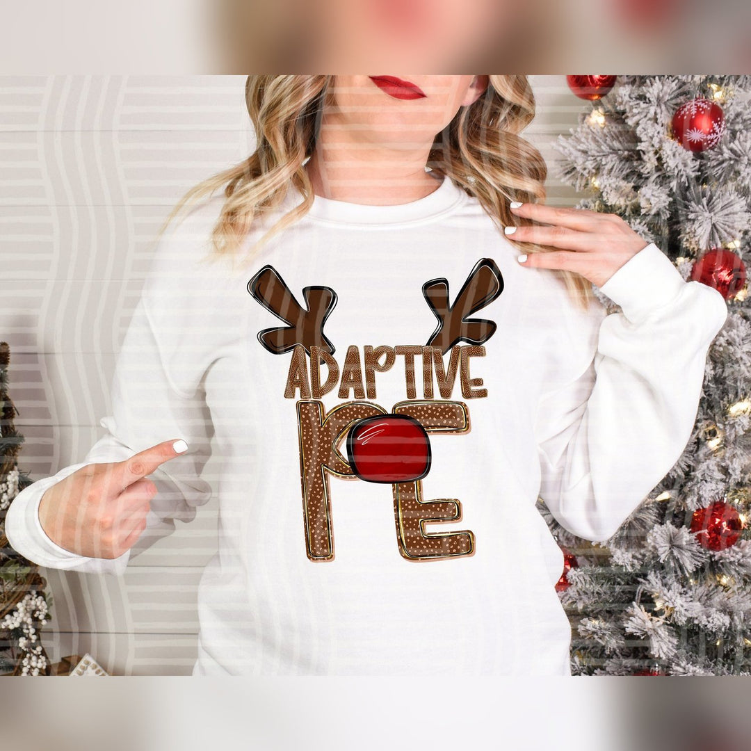 Adaptive PE Deer Antler School Staff DTF transfer