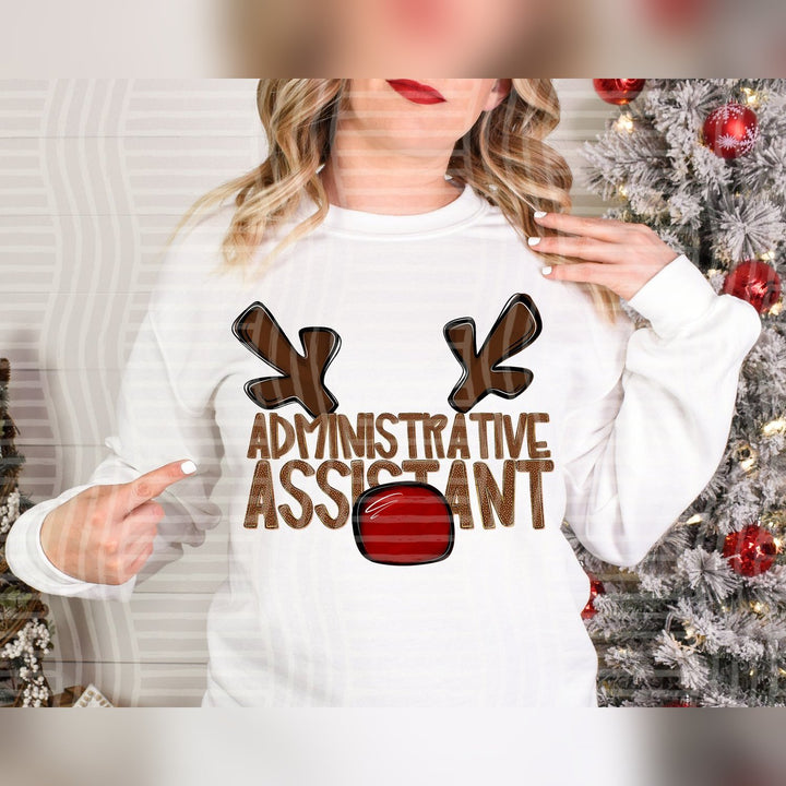 Administrative Assistant Deer Antler School Staff DTF transfer