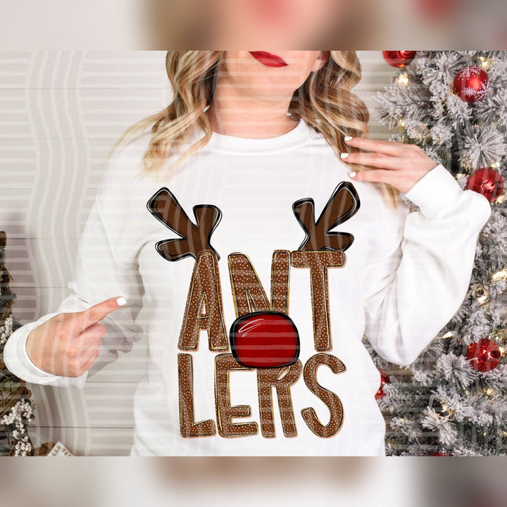 Antlers Deer Antler Mascots DTF transfer