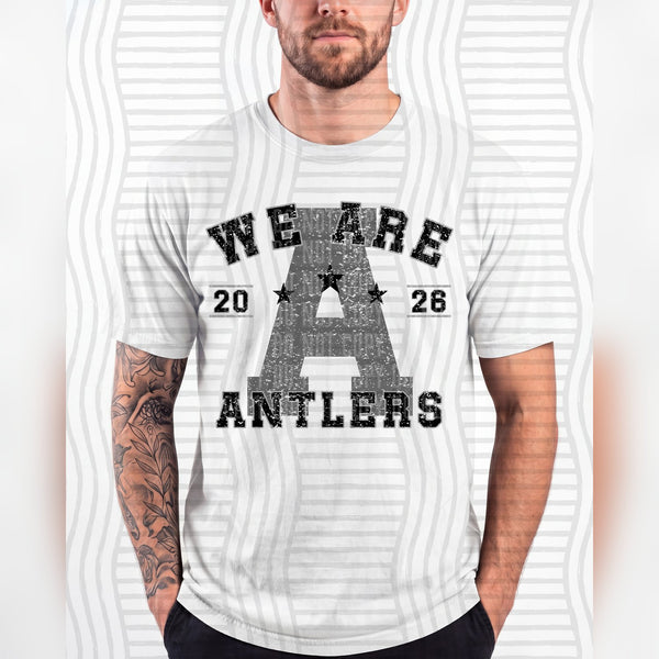 Varsity Initials Mascots Antlers design