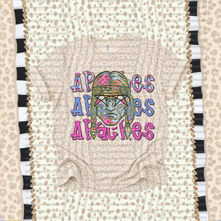 Apaches Dolly Doodle mascot DTF transfer