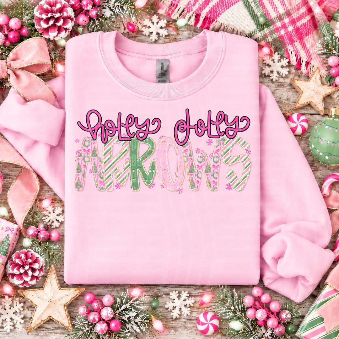 Arrows Holly Jolly Mistletoe Magic Mascots DTF transfer