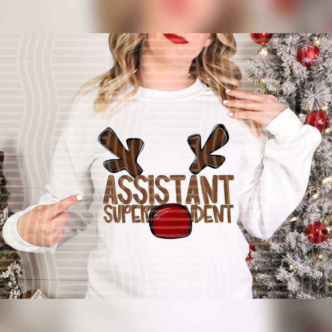 Assistant Superintendent Deer Antler School Staff DTF transfer