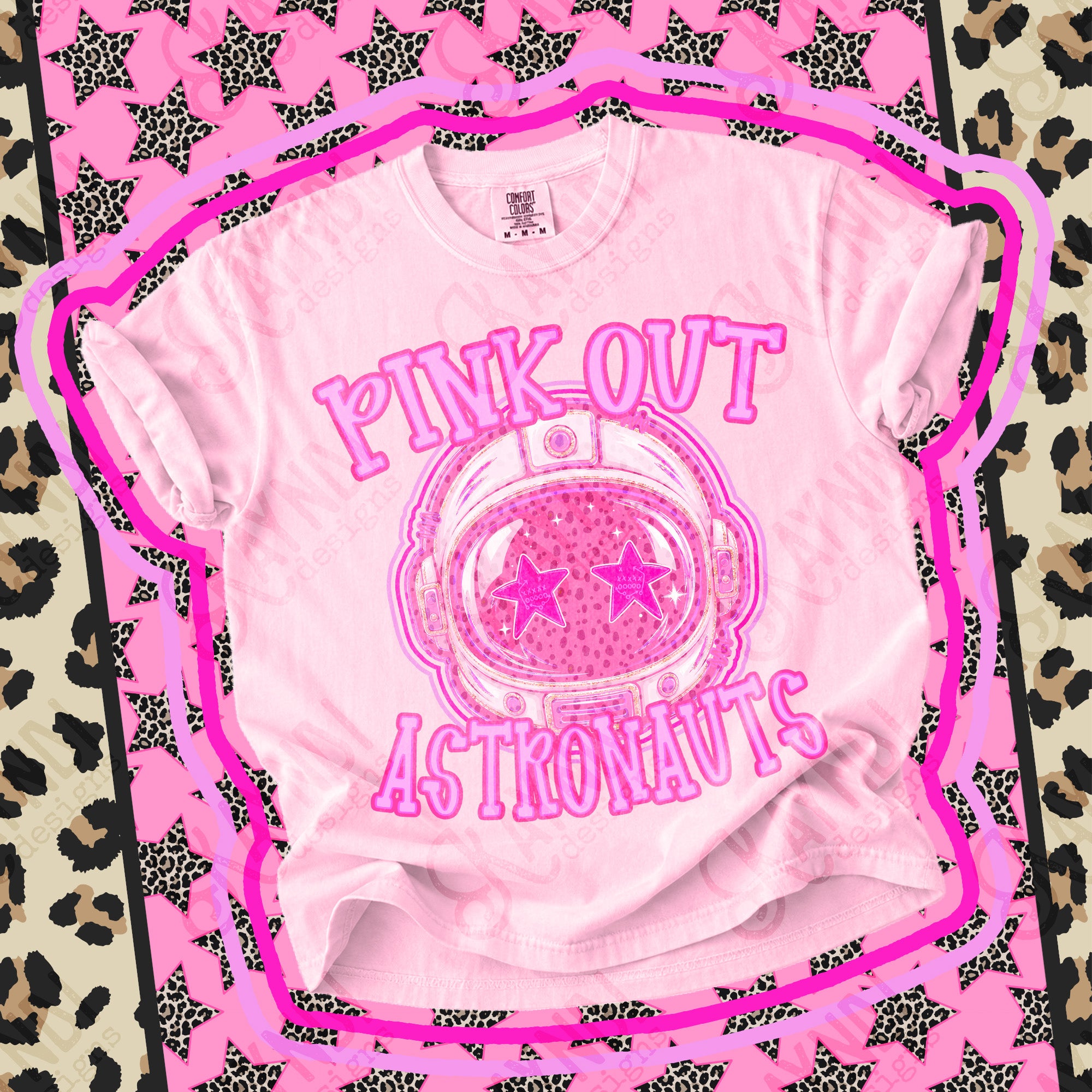 Pink Out Mascots Astronauts mockup