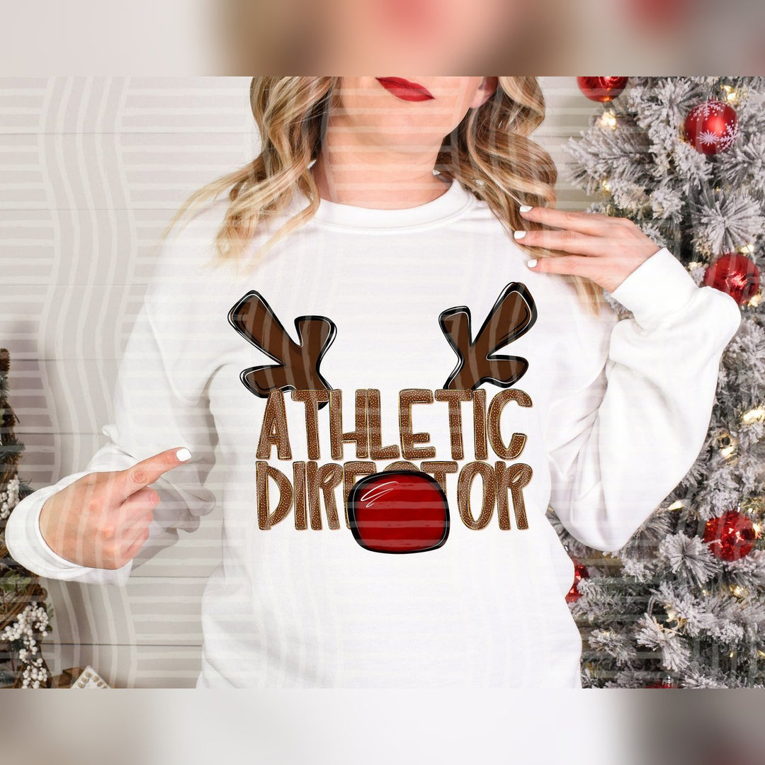 Athletic Director Deer Antler School Staff DTF transfer