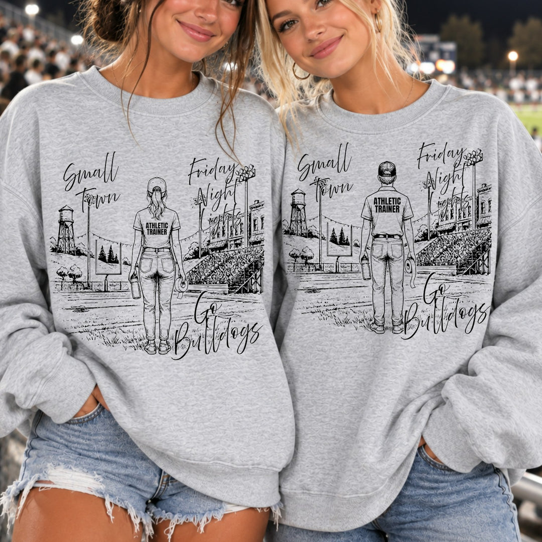 Athletic Trainer Small Town Friday Night Lights customizable DTF transfer mockup