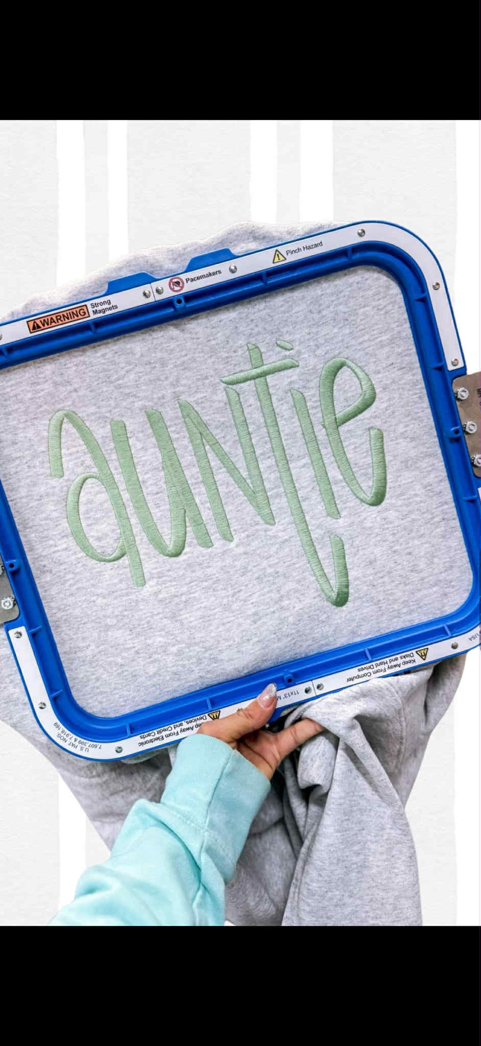 Auntie Embroidery Crewneck