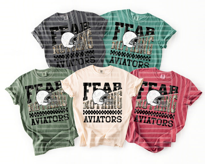 Aviators Fear Nothing mascot DTF transfer