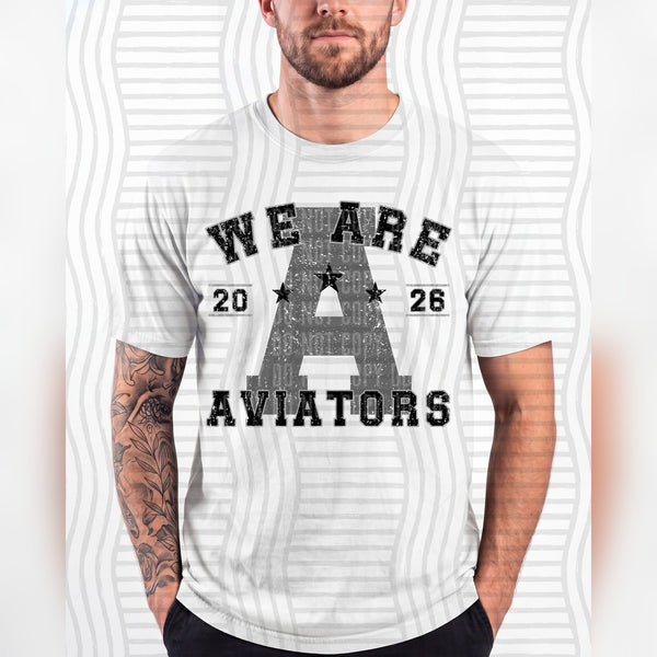 Varsity Initials Mascots Aviators design