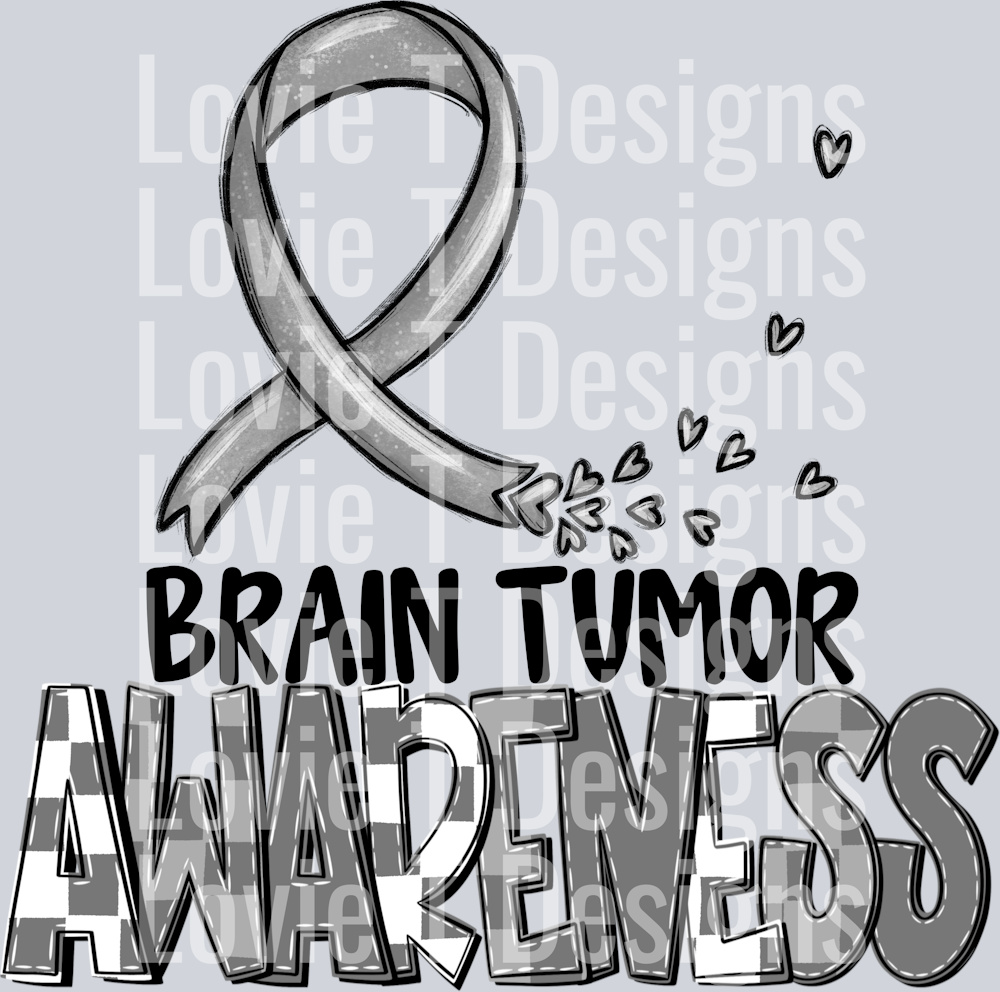 Awareness Brain Tumor Blk