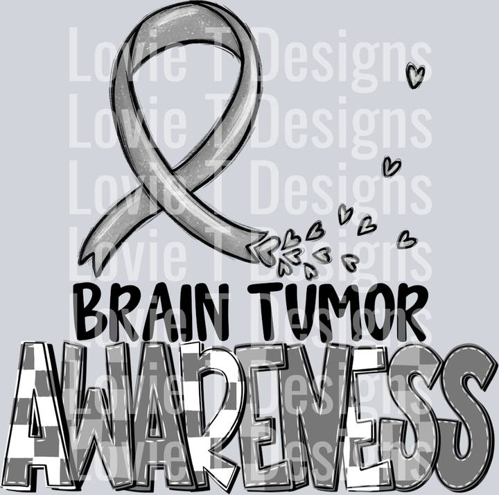 Awareness Brain Tumor Blk