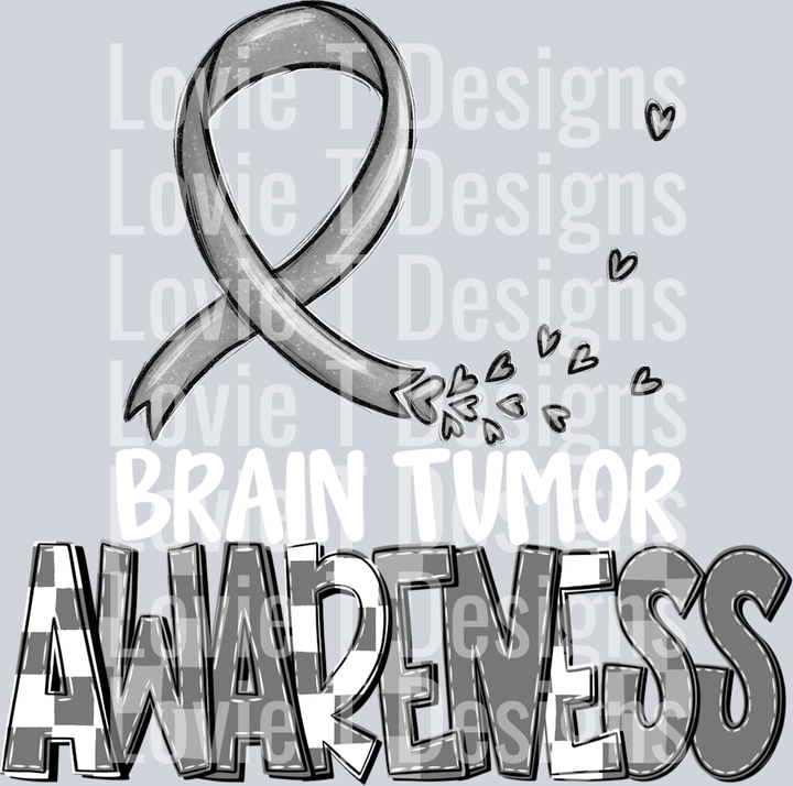 Awareness Brain Tumor White