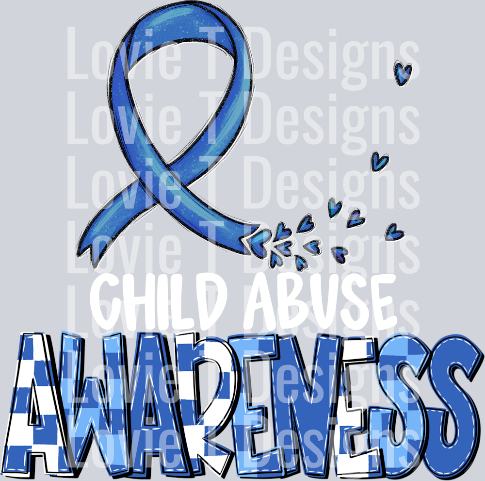 Awareness Child Abuse White
