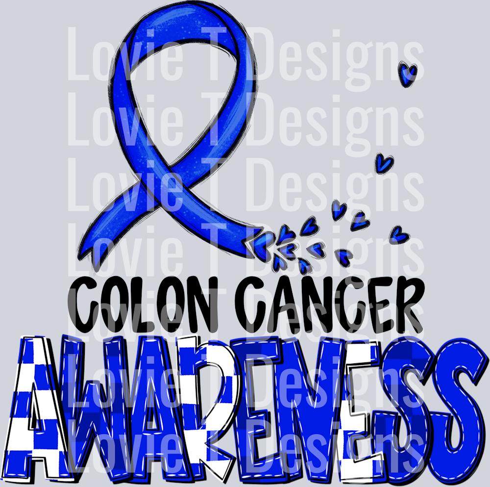 Awareness Colon Cancer Blk