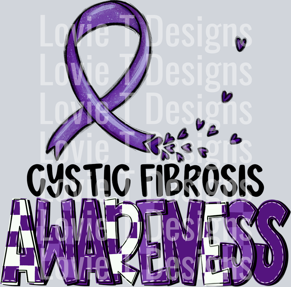 Awareness Cystic Fibrosis Blk