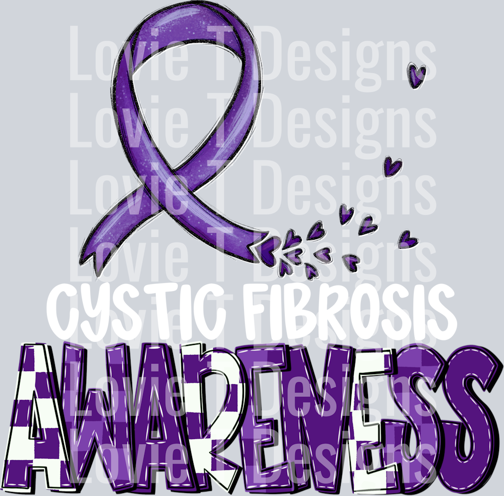 Awareness Cystic Fibrosis White
