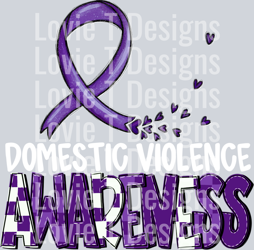 Awareness Domestic Violence White