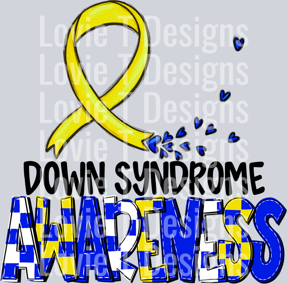 Awareness Down Syndrome Blk