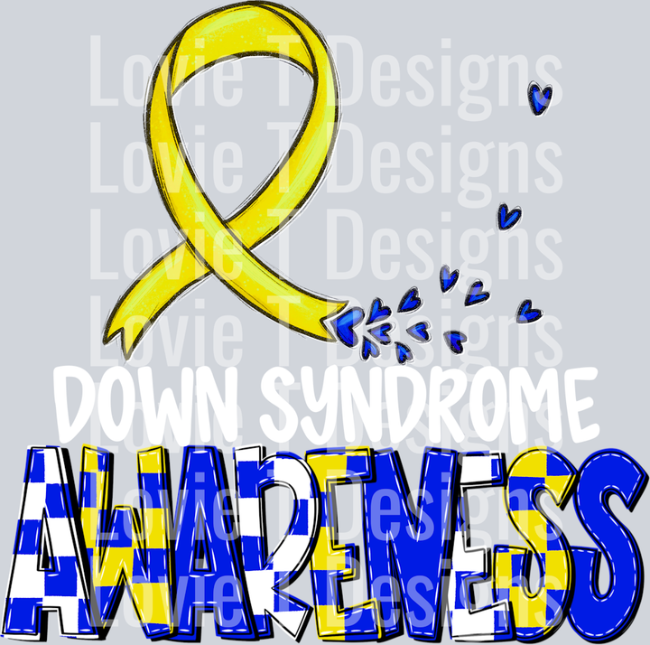 Awareness Down Syndrome White