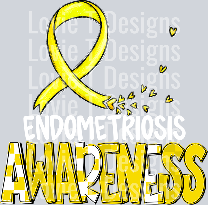 Awareness Endometriosis White
