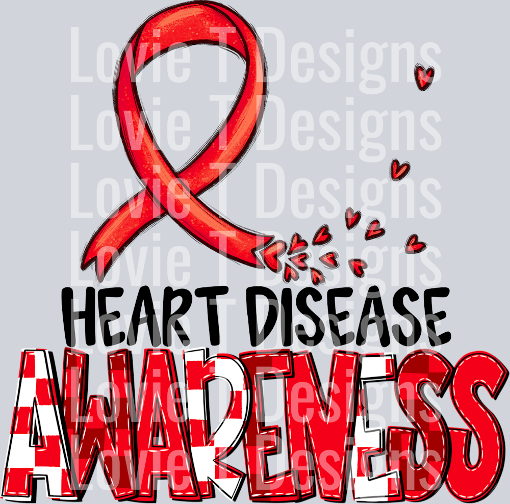 Awareness Heart Disease Blk