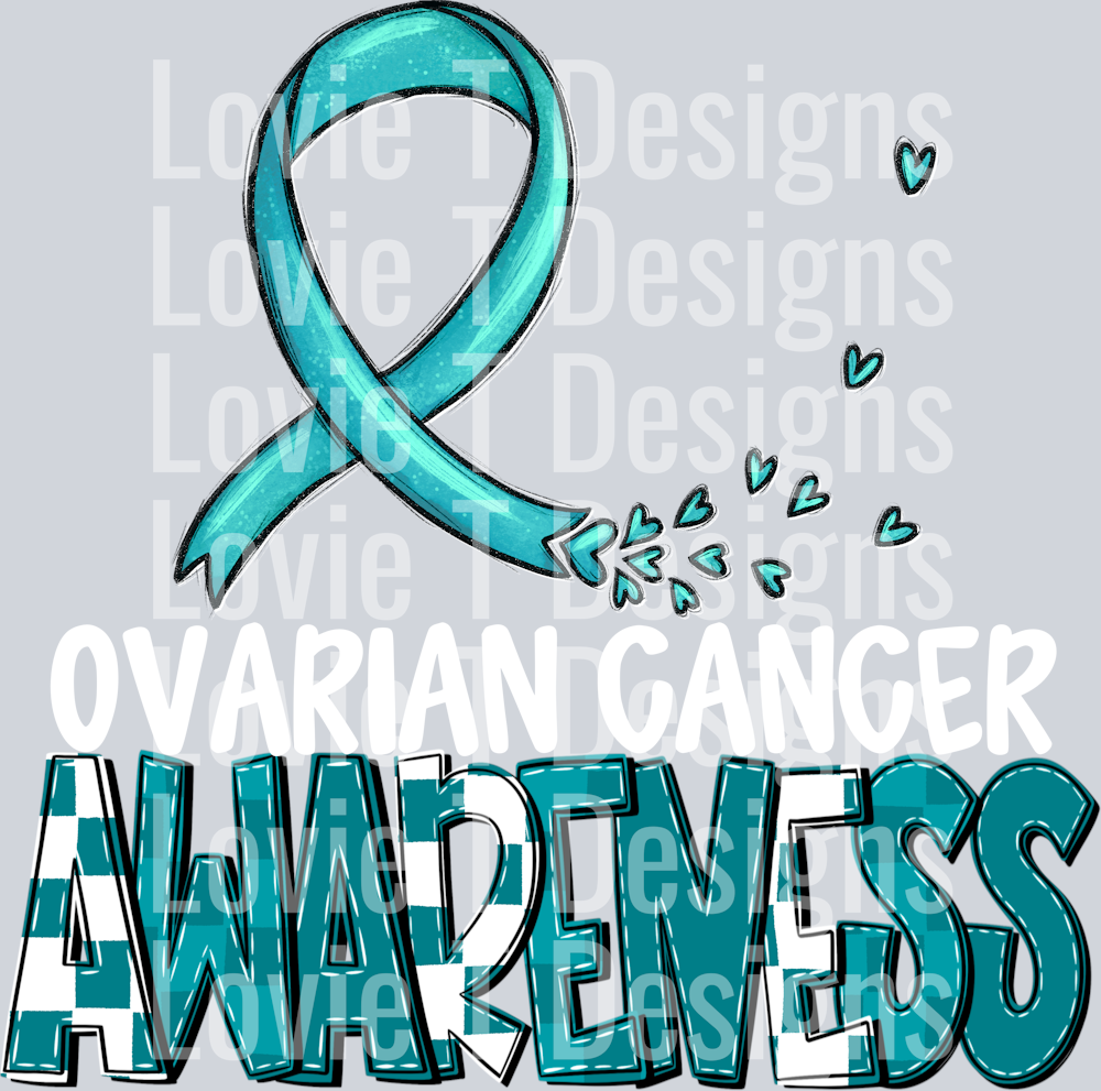 Awareness Ovarian Cancer White